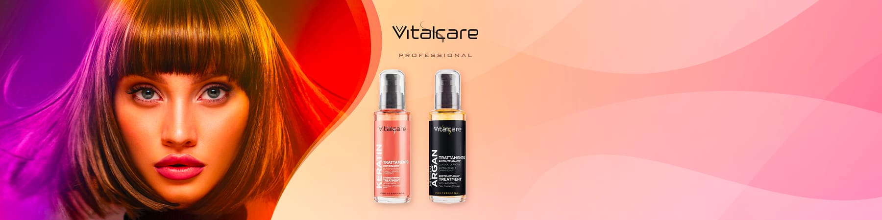 Vitalcare: termoprotettori cheratina e argan.