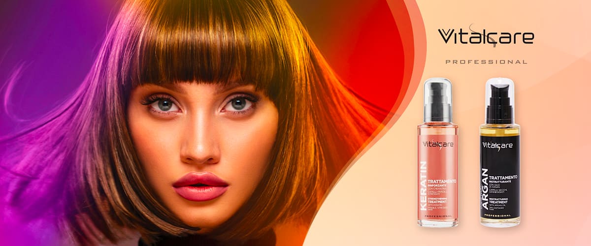 Vitalcare: termoprotettori cheratina e argan.
