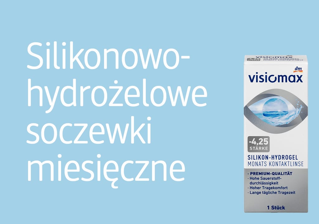 Miesięczne soczewki silikonowo-hydrożelowe Visiomax, zdjęcie teaserowe