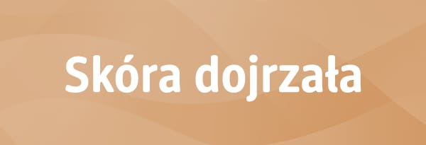 Kafelej nawigacji z napisem skóra dojrzała