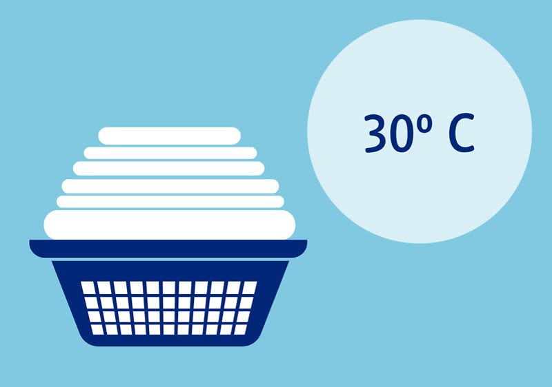 Pranie białej bielizny