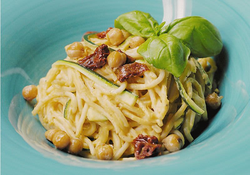 Kremowy wegański makaron