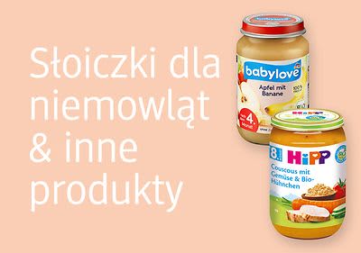 Słoiczki dla niemowląt i inne produkty
