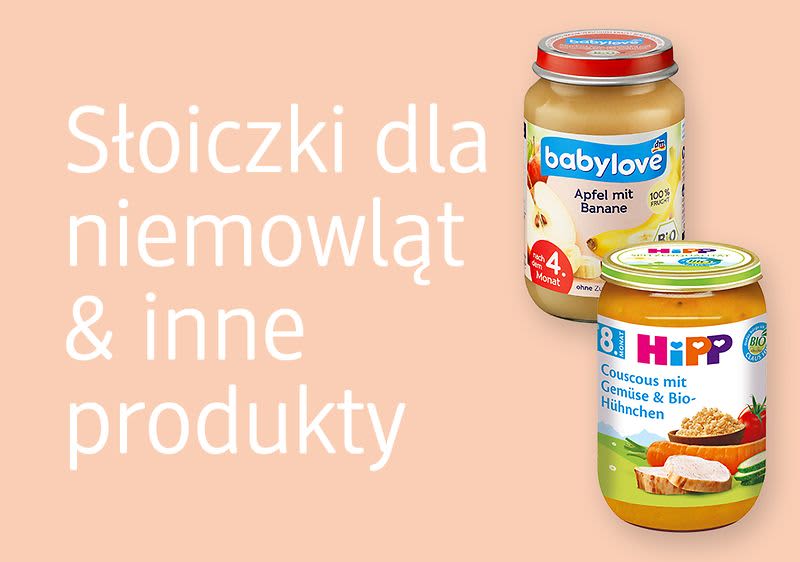Słoiczki dla niemowląt i inne produkty