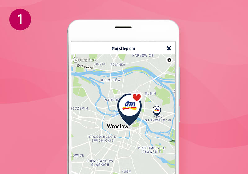 Opcja odbioru ekspresowego w sklepie, krok 1, ilustracja