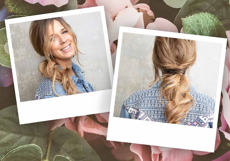 Kobieta z warkoczem boho