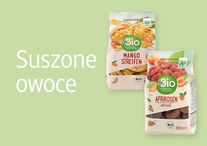 Suszone owoce