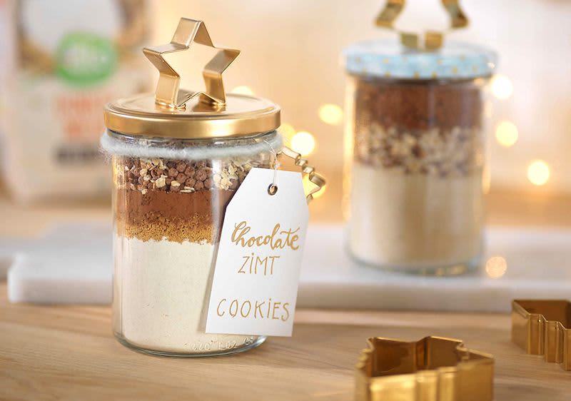 Backmischung im Glas