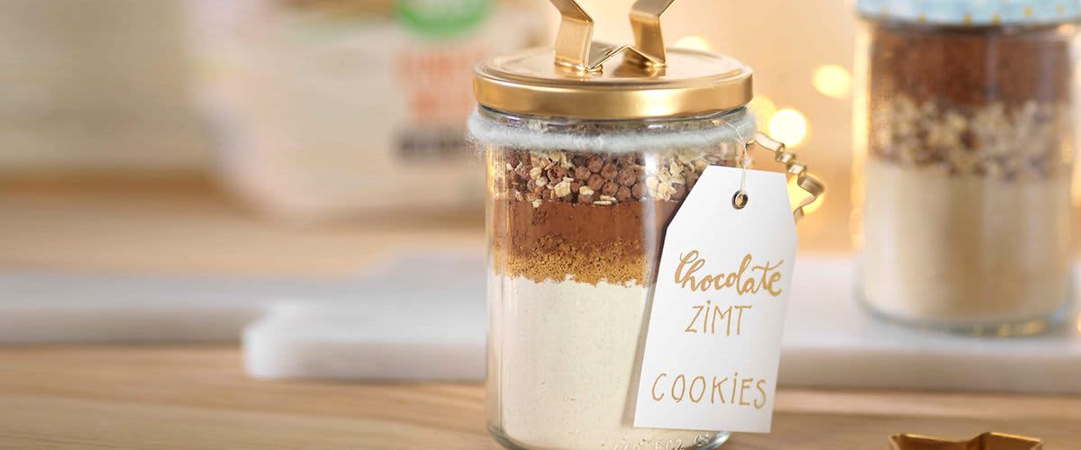 Backmischung im Glas