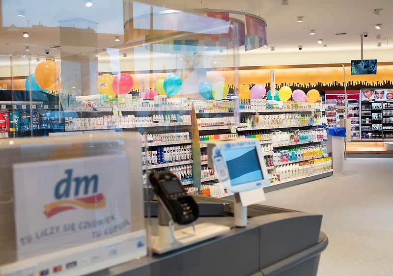 Kasa w drogerii dm