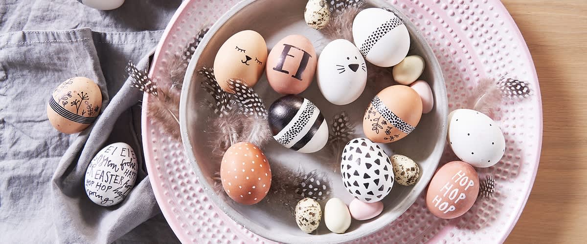 Kreatywnie pomalowanie jajka wielkanocne