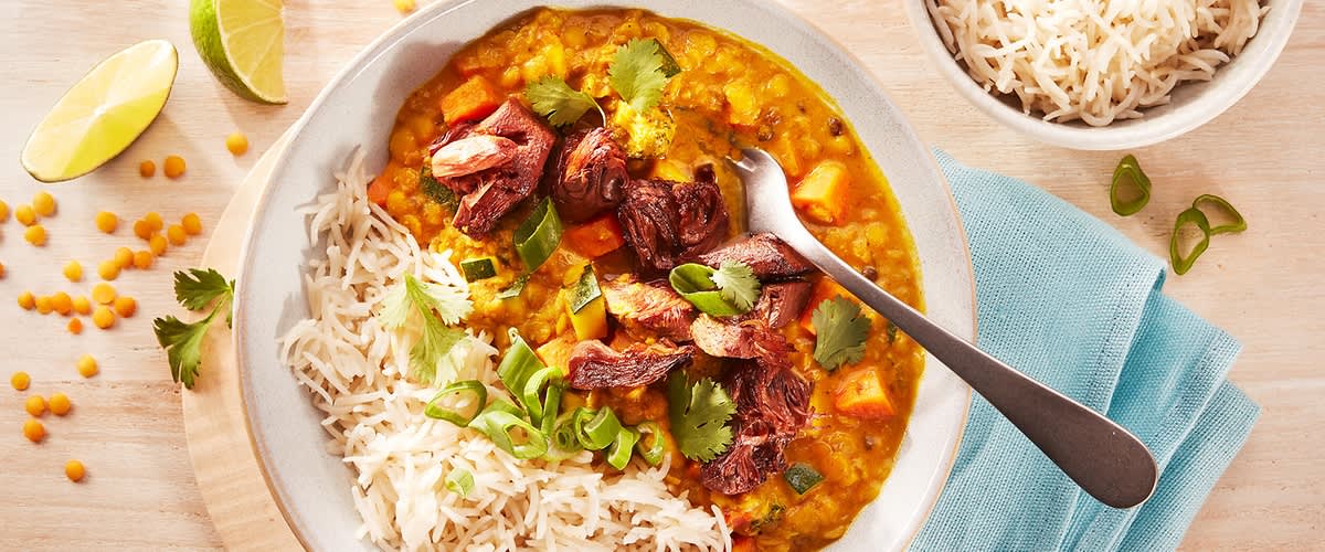 Wegetariańskie curry z soczewicy