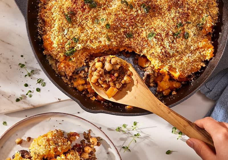 Wegańska zapiekanka pasterska