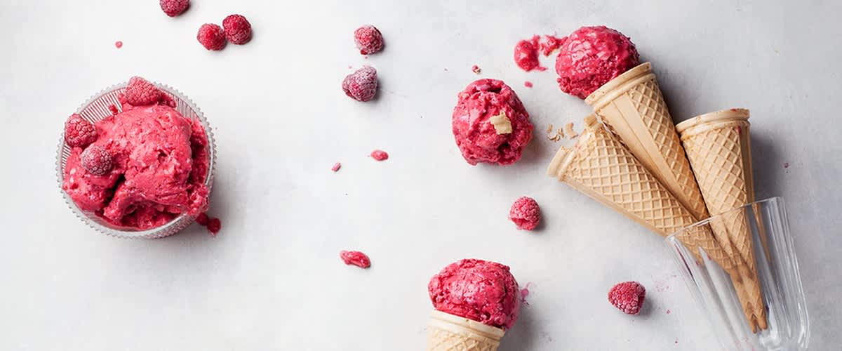 Himbeereis selbst gemacht