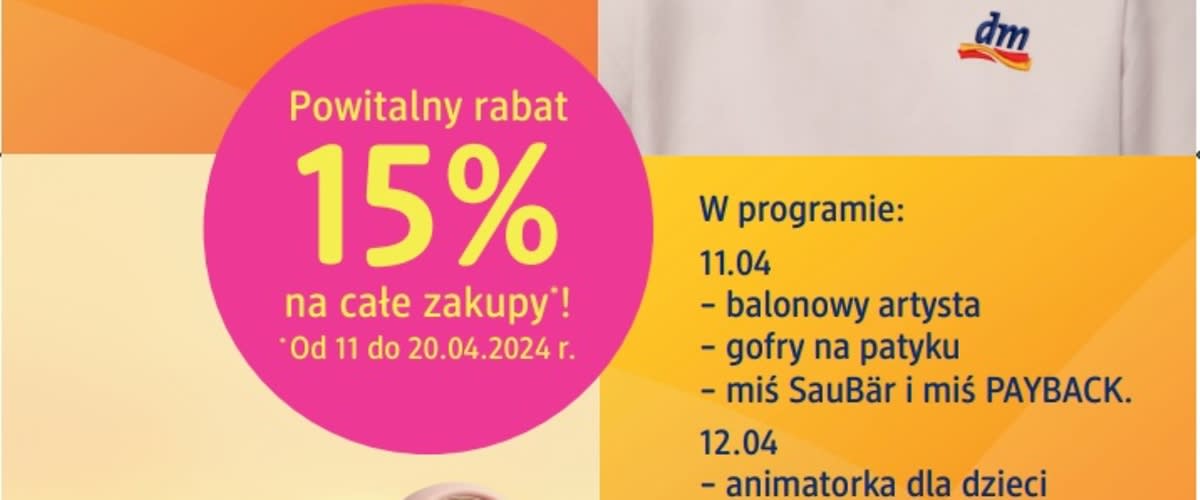 otwarcie drogerii dm