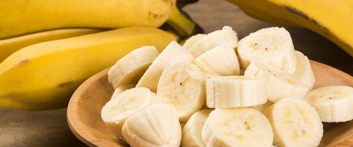 Szczególnie dużo potasu jest w bananach