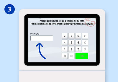 Potwierdź wymianę °punktów, podając 4-cyfrowy PIN.