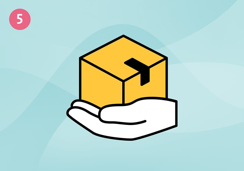 Wyjmij swoje zamówienie ze skrytki i zamknij ją. Gotowe!