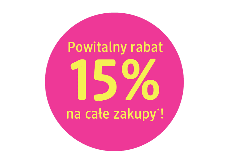 15% na całe zakupy