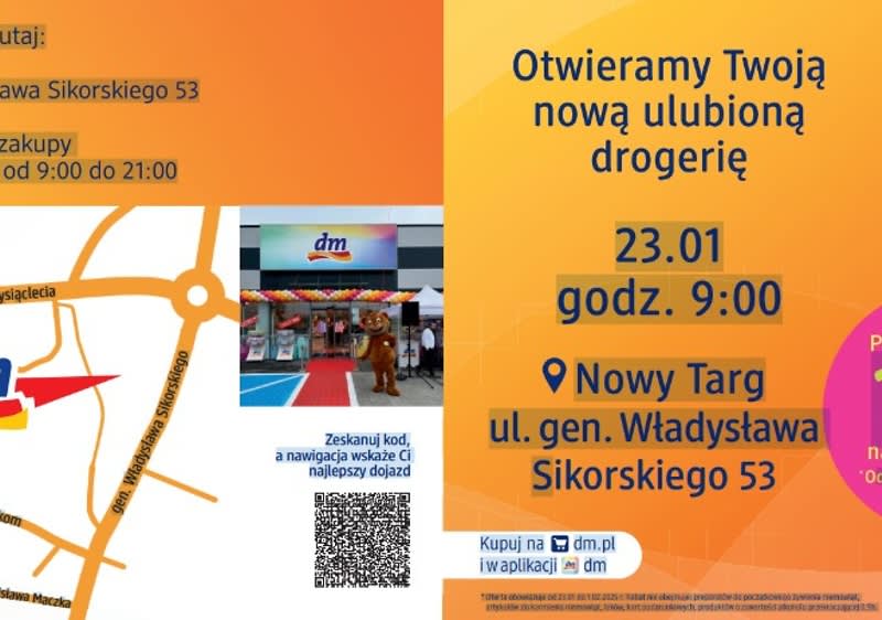 otwarcie drogerii dm