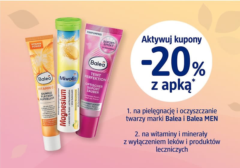 Kupony do -20% z apką