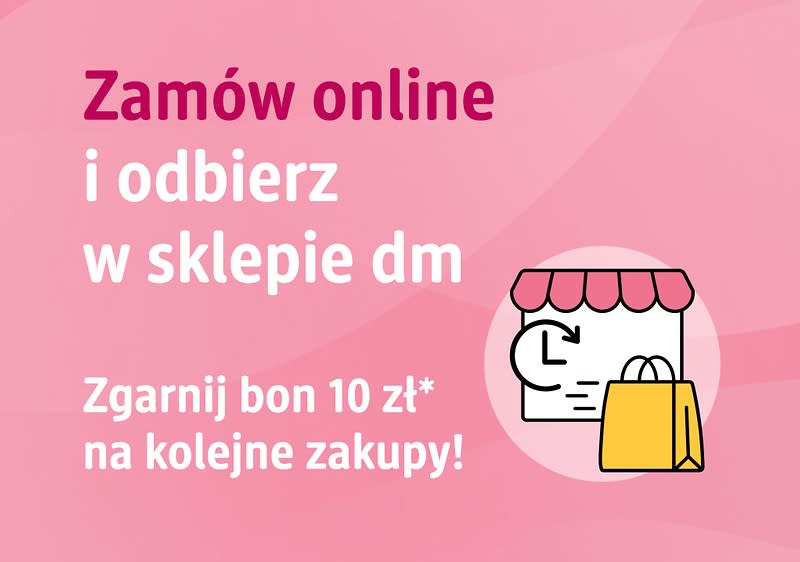 Darmowy odbiór ekspresowy w sklepie dm