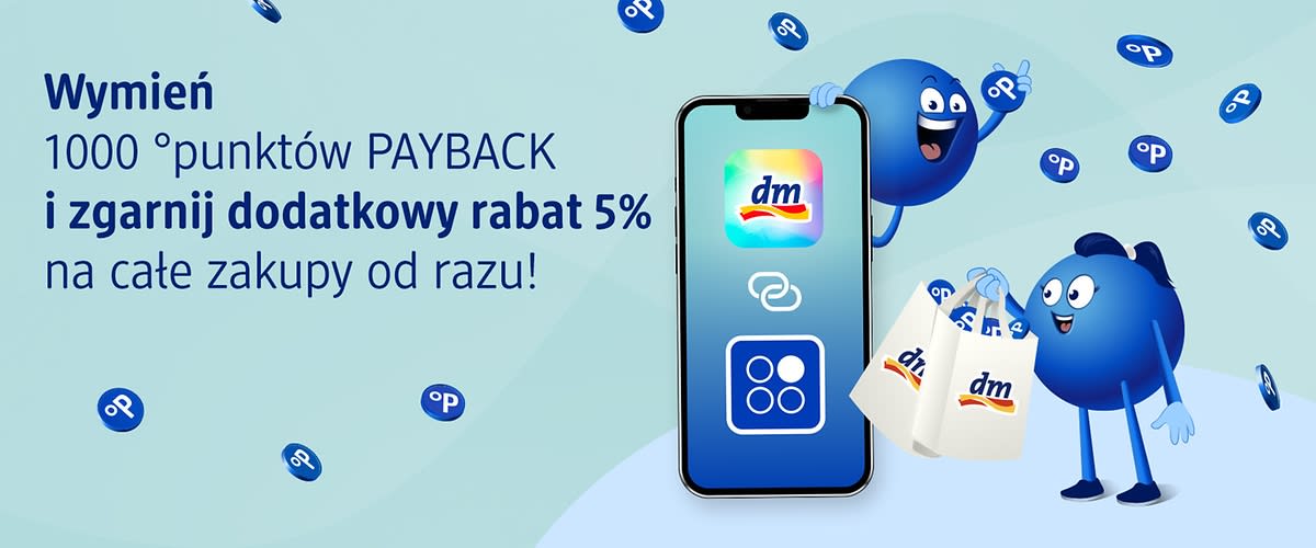 Plakat PAYBACK z informacją o wymianie punktów