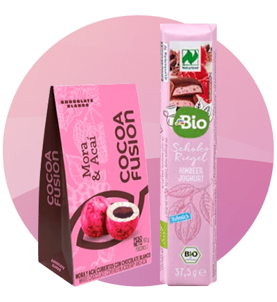 Ciocolată cu fructe de pădure și baton bio