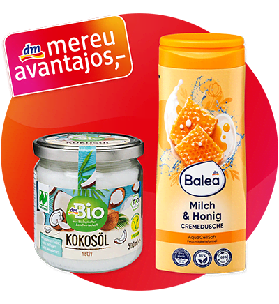 Produse Balea și dmBio: ulei de cocos și cremă de duș cu lapte și miere