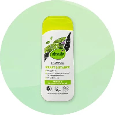 Șampon Alverde Kraft & Stärke pentru păr fin și fără putere