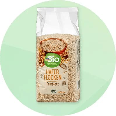 Ambalaj de fulgi de ovăz marca Bio.