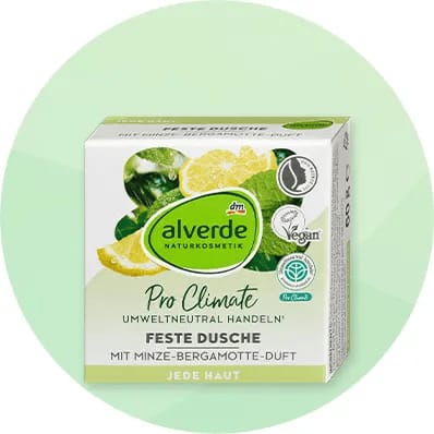 Cutie de săpun solid Alverde cu aromă de mentă și bergamotă