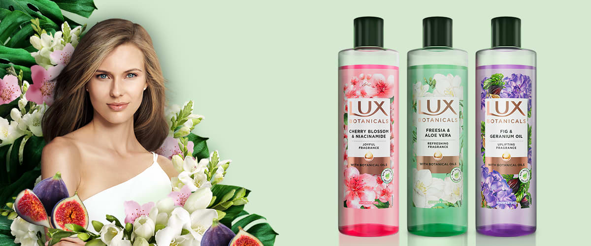 Înscrieți-vă la testarea gelurilor de duș Lux Botanicals