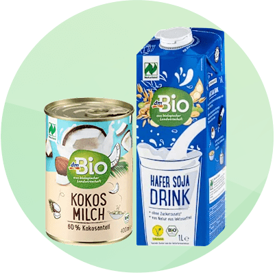 Produse bio cu lapte de cocos și băutură de soia