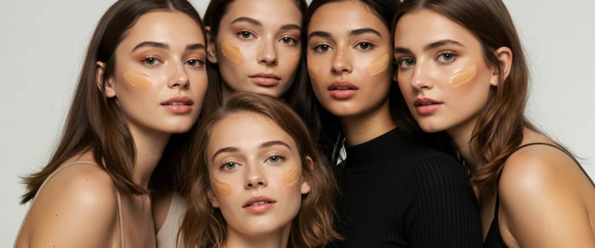 Grup de persoane cu haine elegante și diverse coafuri