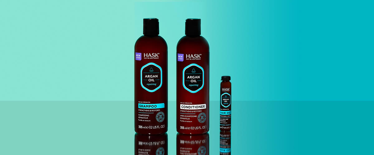 Produse Hask cu ulei de argan: șampon, balsam și tratament pentru păr