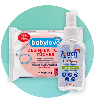 Produse antibacteriene: șervețele dezinfectante și gel spray antibacterian