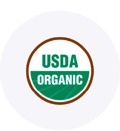 Sigla USDA Organic pe fundal alb