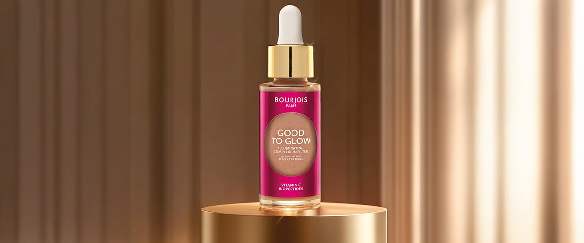 Ser facial Bourjois Good to Glow pe suport auriu