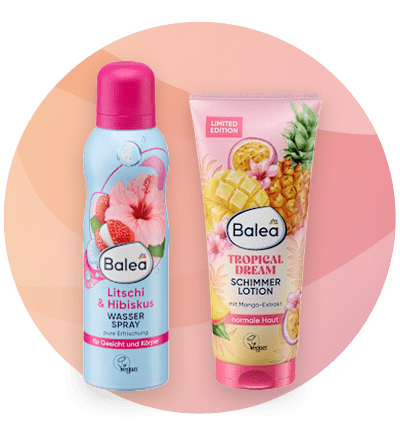 Loțiune și spray Balea tropical dream cu fructe și flori