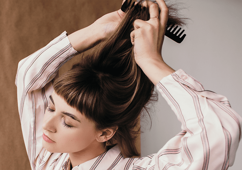 O femeie cupărul îngrijit