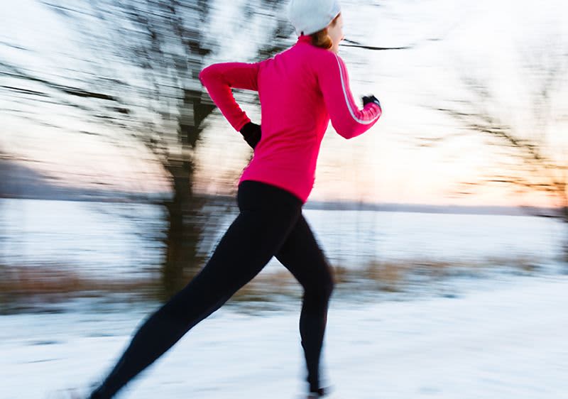 Jogging în timpul iernii
