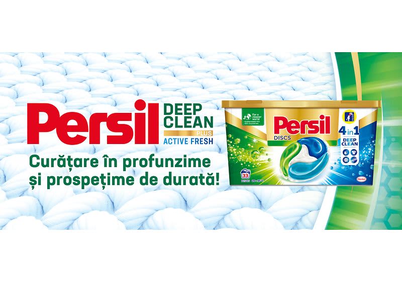 Persil Discs 4în1 îndepărtează în profunzime cele mai dificile pete