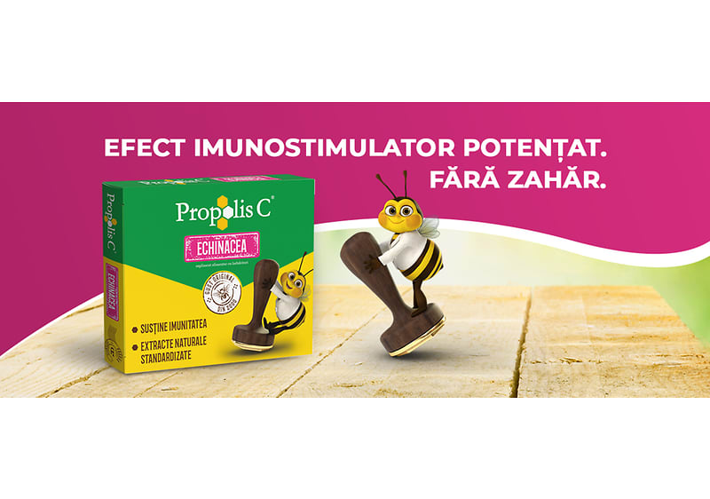 Propolis C Echinacea susține imunitatea