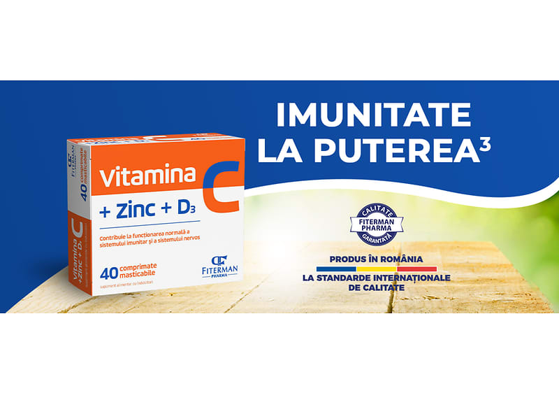 Fiterman Pharma Vitamina C + Zinc + D3