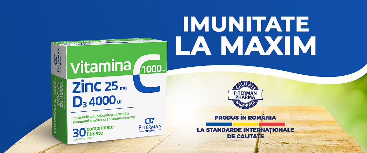 Fiterman Pharma Vitamina C 1000 + Zinc 25 + D3 4000