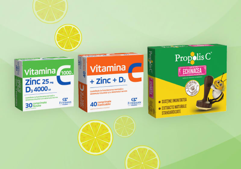 Fiterman Pharma vitamina, vitamina D, complex de vitamine imunitate