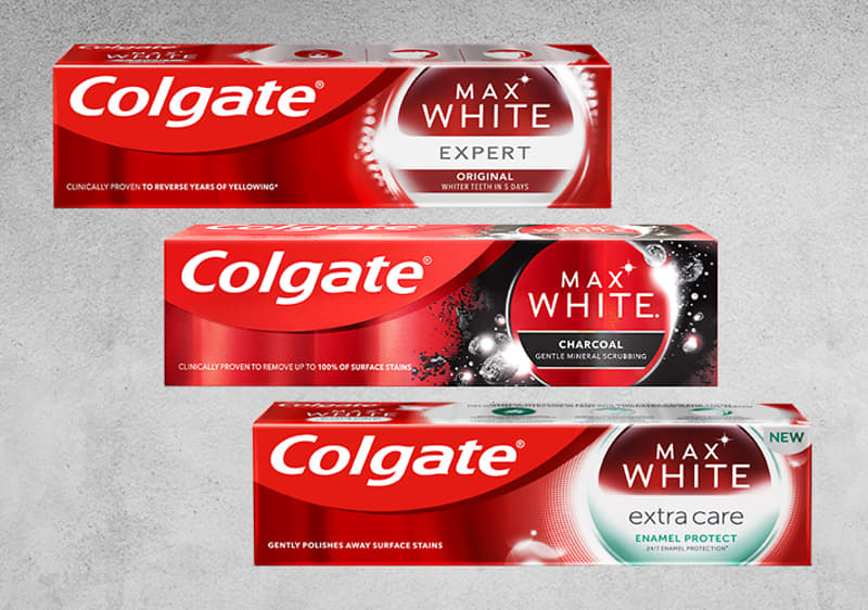 Pastă de dinți Colgate gama Max White