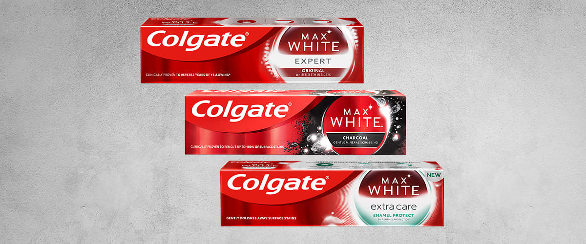 Pastă de dinți Colgate gama Max White