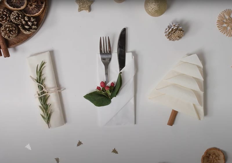 Setarea mesei de Crăciun